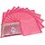 Fashion Bizz Pink Non Woven Regular Single Saree Bags 12 Pcs