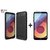 LG Q6 Armor back cover Grip case with tempered glass 0.33mm 2.5D tempered glass