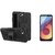 LG Q6 shock proof defender case black  with tempered glass 0.33mm 2.5D tempered glass by mascot max