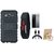 Nokia 5 Shockproof Tough Armour Defender Case with Ring Stand Holder, Free Digital LED Watch, Tempered Glass and USB Cable