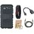Motorola Moto G5 Plus Shockproof Tough Armour Defender Case with Ring Stand Holder, Digital Watch, OTG Cable and AUX Cable