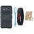 Motorola Moto G5 Plus Dual Protection Defender Back Case with Ring Stand Holder, Digital Watch and USB LED Light