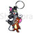 Ezzideals tom and jerry Mouse and Cat Character Soft Rubber Keychain Double Sided Best Collectible