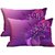 Purple Flower BUY 1 GET 1 Digitally Printed Pillow Cover -Size(12x18)