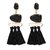 Fab Jewel Fashionable Black Tassel Earring for Girls  Women