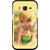 Snooky Printed Butterfly Girl Mobile Back Cover For Samsung Galaxy j2 - Yellow