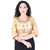 Bagalpuri Silk Golden Color Round Neck Blouse