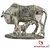In Indea Silver Plated Kamdhenu Cow Oxidized Silver Finish ( ULTRA LARGE)