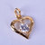 Fascraft Crystal In Heart Pearl Pendent Set on Gold Finish