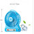 Three Speeds Electric Portable Mini Fan Rechargeable Small Powerful Li-ion Battery Fan Mini USB Fan mix color FanCode22