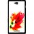 Snooky Printed Flowery Red Mobile Back Cover For Sony Xperia C - White
