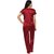 Rame Purple-Mhroon colour Satin night suit,night wear for women