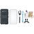 Samsung C7 Pro Defender Cover with Ring Stand Holder, Silicon Back Cover, Selfie Stick, Earphones, USB LED Light and USB Cable