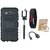 Samsung C7 Pro Shockproof Tough Armour Defender Case with Ring Stand Holder, Selfie Stick, Digtal Watch and OTG Cable