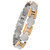 Bijou Vertex H Link Matt Silver & Gold Stainless Steel Bracelet