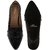 Flora Comfort Black Pointed  Belly Shoe For Women's