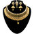 JewelMaze Austrian Stone And Kundan Gold Plated Chokar Necklace Set With Maang Tikka -1107919A