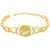 Om Jewells Gold Platted Link Bracelet Beautified Cats Eye Stone Designed for Girls and Women BR1000014