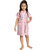 Be You Pink Strawberry Print Kids Bath Robe for Girls [Size-XXS (0-2 Yrs)]