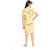 Be You Yellow Letter Print Girls Bath Robe [Size-XS (3-4 Yrs)]