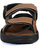 Shoegaro Tan Synthetic TPR Velcro Sandals For Men