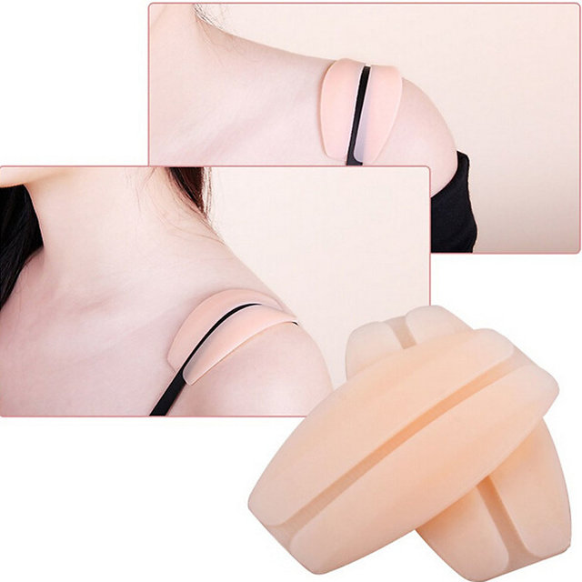 Buy 2 Pair Silicone Bra Strap Holder pads Shoulder Saver Cushions - Impact  Pain Relief Pads Online @ ₹349 from ShopClues