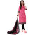 Risera Women's  Cotton Bollywood Printed Unstitched Salwar Suit Dress Material (Pink)