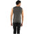 Solo Mens Designer Round Neck Cotton Casual Sleeveless Muscle Tee Vest Charcoal Melange Color