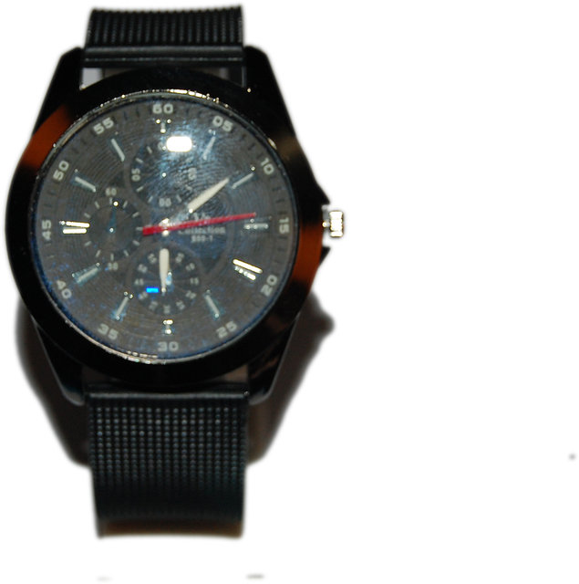 V8 Collection 550 1 Original multicolour Dial black plastic Strap Analog Wrist Watch for Men