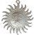 Jay Antiques Knife Silver Round Surya For Home Decoration