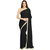 G Jelly Fashion Tree Black Lycra Lace Saree With Blouse