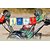 SCORIA Combo Pack Of Bullet Saddle Bag + Bike Backrest + tibetan Prayer Flag For Bike