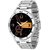 TRUE CHOICE SILVER SIMPLE SOBER TC 6 BLACK DAIL ANALOG WATCH FOR MEN.