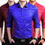 MENS MEHROON, ROYAL BLUE, RED DOTTED PARTYWEAR/CASUAL/FORMAL SHIRTS (PACK OF 3)