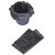 90 Pieces Black Disposable Garbage Bags / Dust Bin Bags (19X21 Inch)