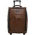 BagsRUs Tan Faux Leather 36L Cabin Luggage Overnight Travel Trolley Bag (CA114FTA)