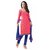 Khushali Presents Embroidered Chanderi Silk Dress Material(Gajari,Blue)