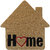Home shaped coir doormat