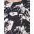 Ft Black Floral Print Crepe Short Dress