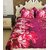 Home Berry Floral Polycotton Peach Finish Double Bed Sheet With Two Pillow Cover