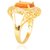 Sanaa Creations Forever Love Adjustable Couple Gold Plated Alloy Ring for Womens  Girls