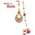 Exclusive Raksha Sutra Bhaiya Bhabhi Rakhi Set of 2pcs With Chandan Roli MRAS167