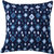 H & W Embellished Cushion Cover Navy ( 45 x 45 Cms,Pack of -2 )