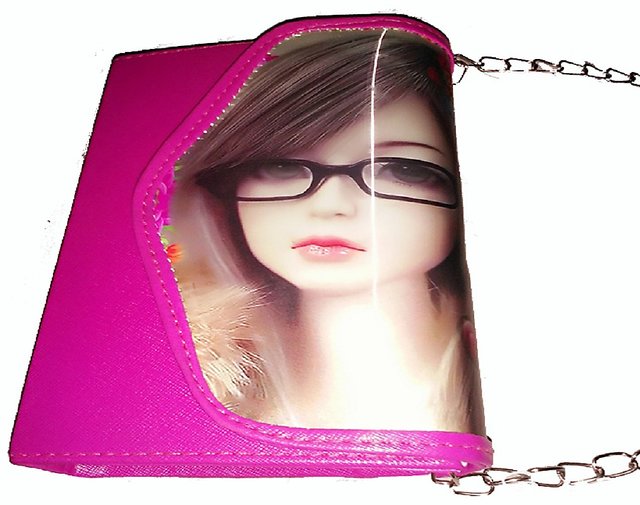 Premium Photo | Barbie doll with sunglasses and a purse on a pink  background generative ai