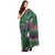 Sofi Women's Floral Print Green Synthetic art silk Sari
