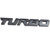 DY 3D Metal Turbo Emblem Badge Universal Car Styling Motorcycle Sticker Decal Logo (Large)