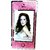 Photo Frame In Mobile Shape In Glass Pink