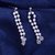 Fascraft Delicate Pearl Danglers on Rhodium Finish