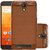ECS Soft Back Case Cover With Camera protection For Panasonic P77 - Brown