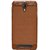 ECS Soft Back Case Cover With Camera protection For Panasonic P77 - Brown